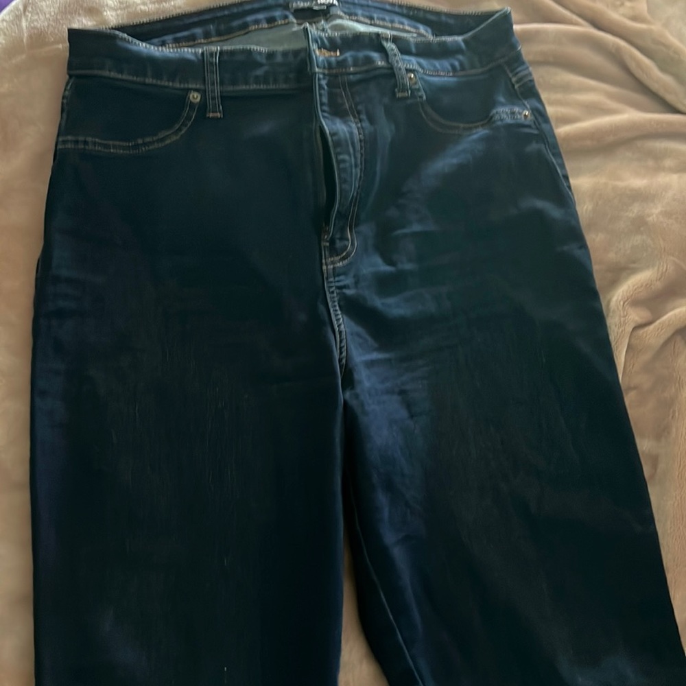 NEW Fashion Nova skinny stretch jeans dark blue 16W